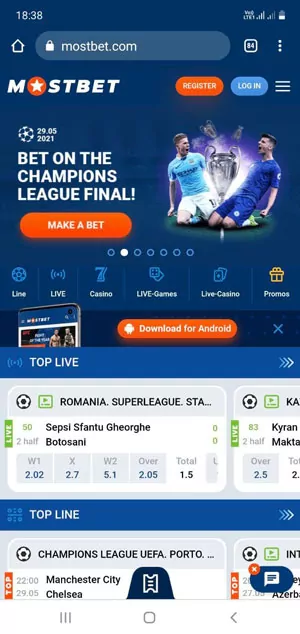 A página principal da plataforma de apostas esportivas Okbet.